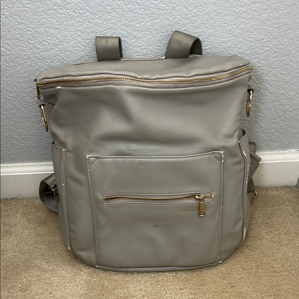 Fawn Design Gray Diaper Backpack - image 1